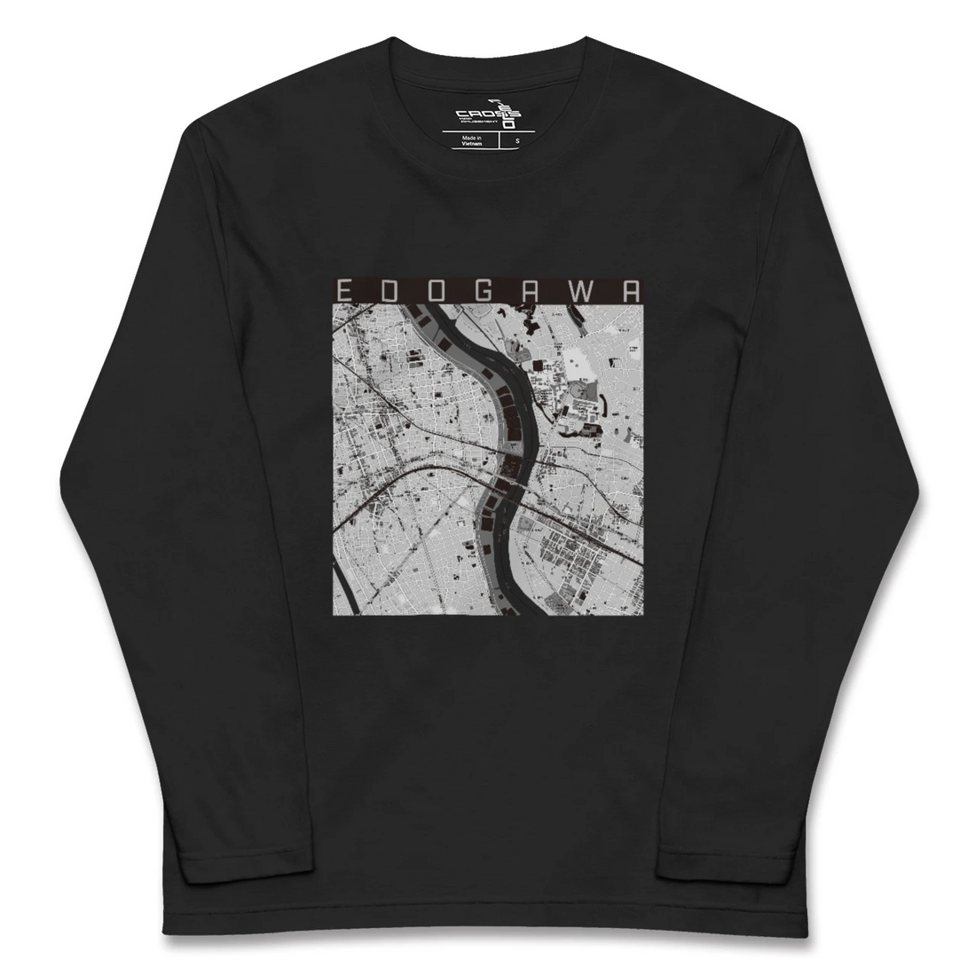 【江戸川(東京都)】地図柄ロングスリーブTシャツ