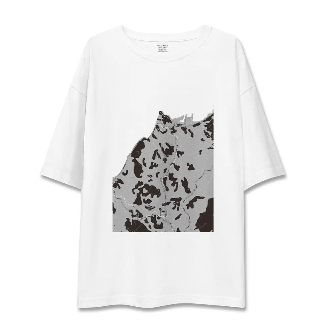 【江井(兵庫県)】地図柄ビッグシルエットTシャツ
