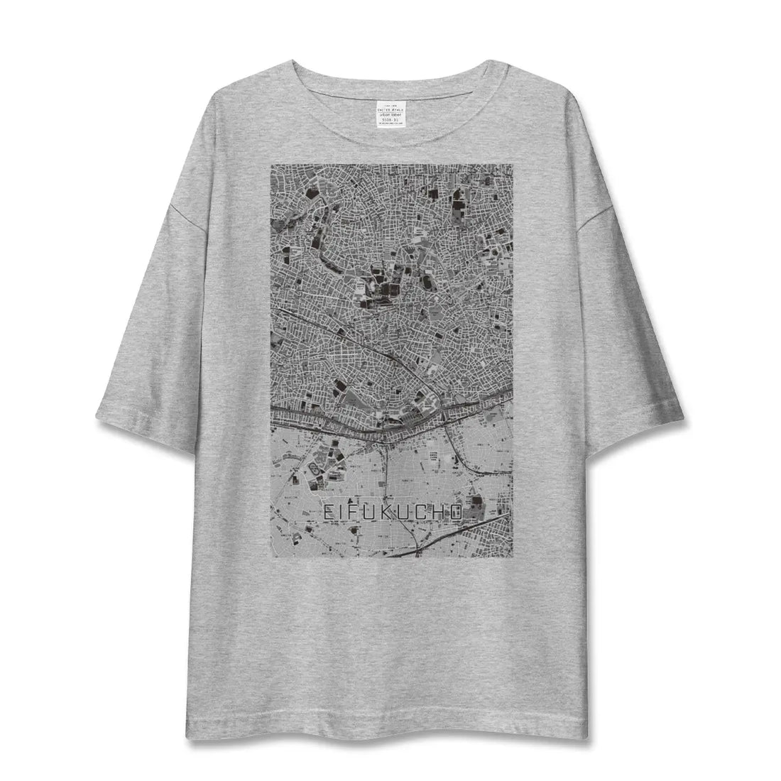 【永福町（東京都）】地図柄ビッグシルエットTシャツ