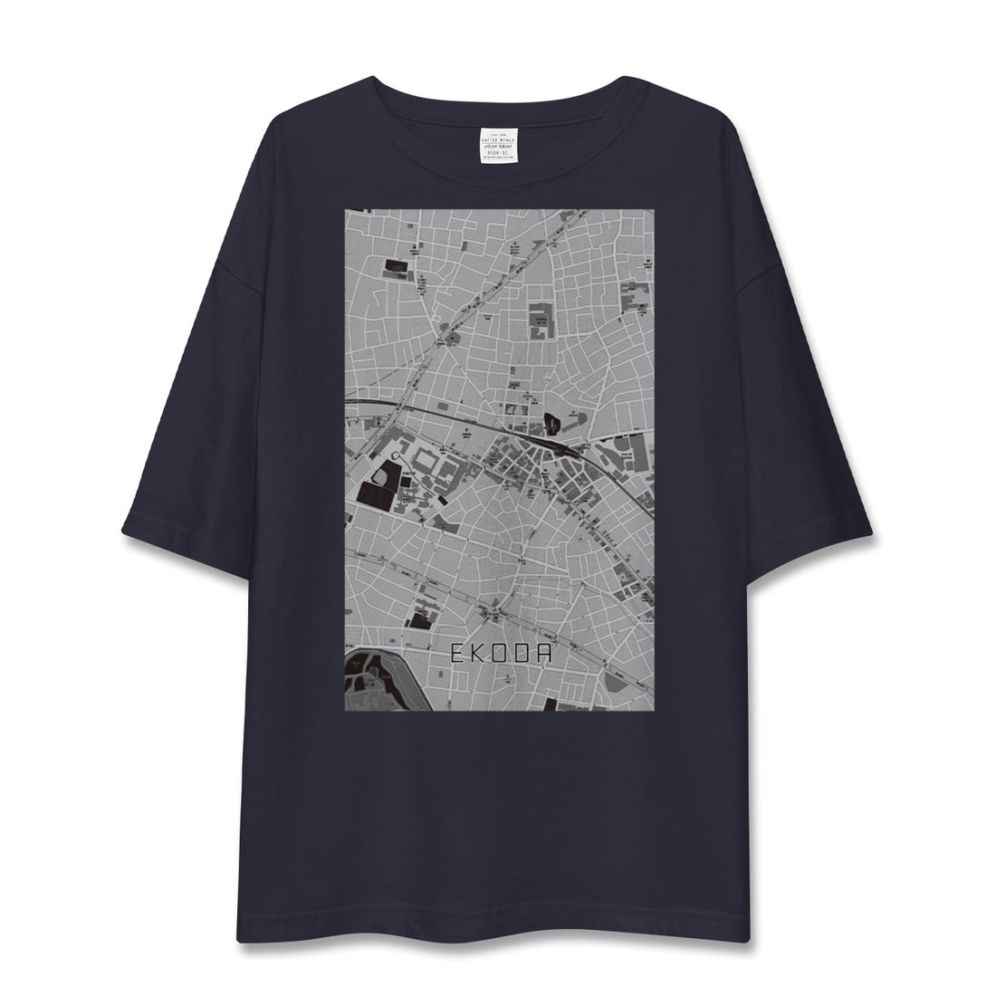 【江古田（東京都）】地図柄ビッグシルエットTシャツ