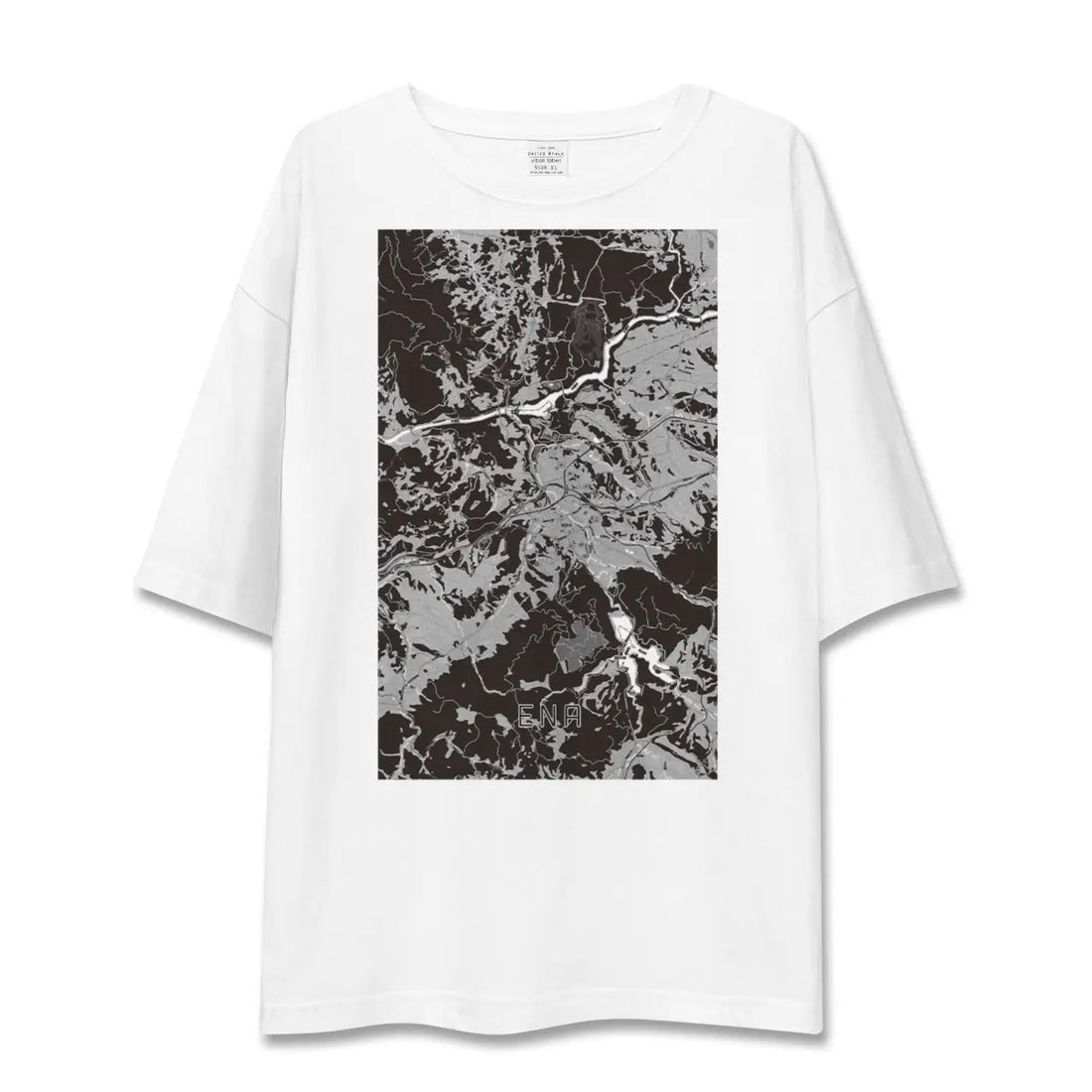【恵那（岐阜県）】地図柄ビッグシルエットTシャツ