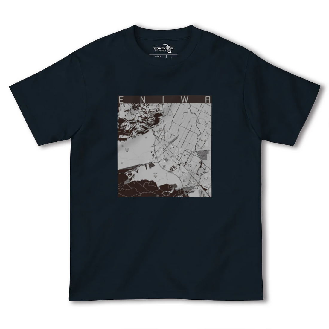 【恵庭(北海道)】地図柄ヘビーウェイトTシャツ
