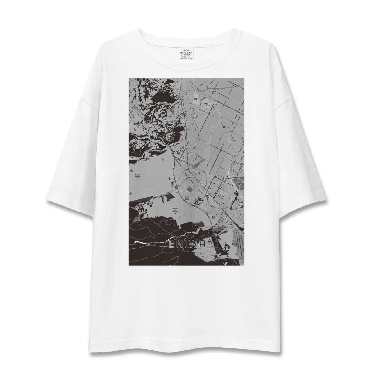 【恵庭（北海道）】地図柄ビッグシルエットTシャツ