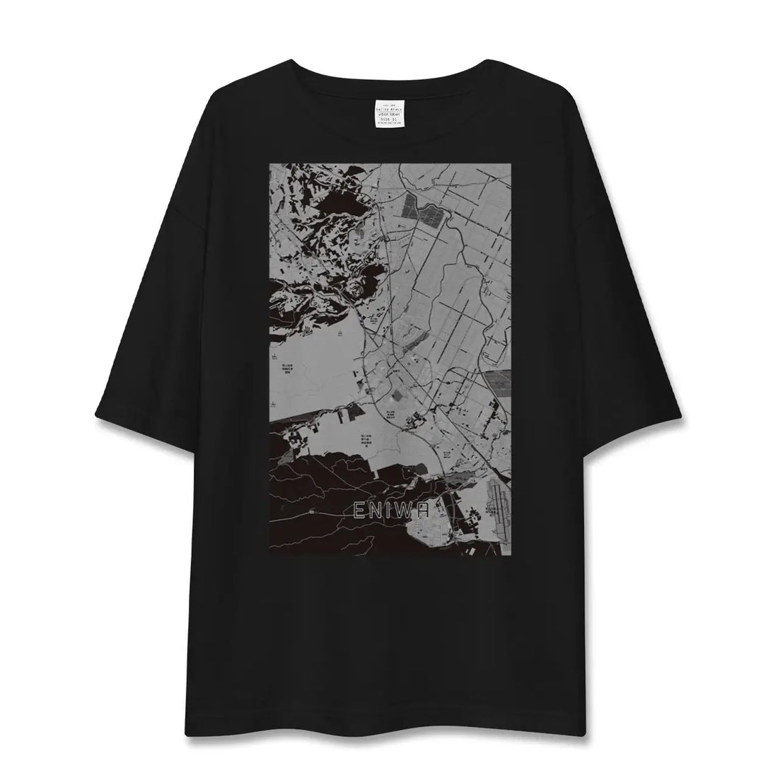 【恵庭(北海道)】地図柄ビッグシルエットTシャツ