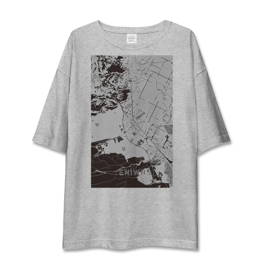 【恵庭（北海道）】地図柄ビッグシルエットTシャツ