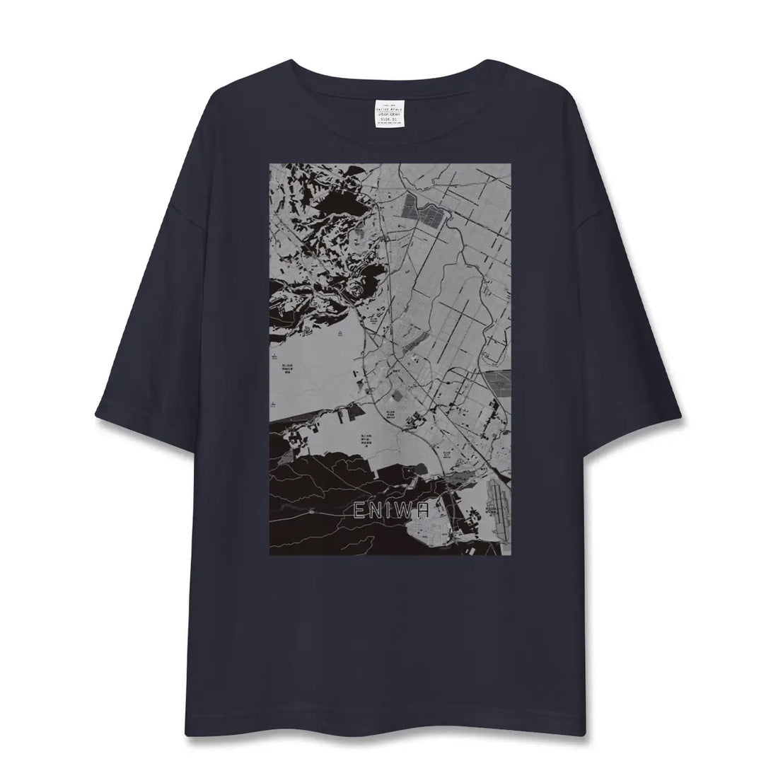 【恵庭(北海道)】地図柄ビッグシルエットTシャツ