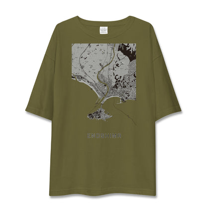 【江ノ島（神奈川県）】地図柄ビッグシルエットTシャツ