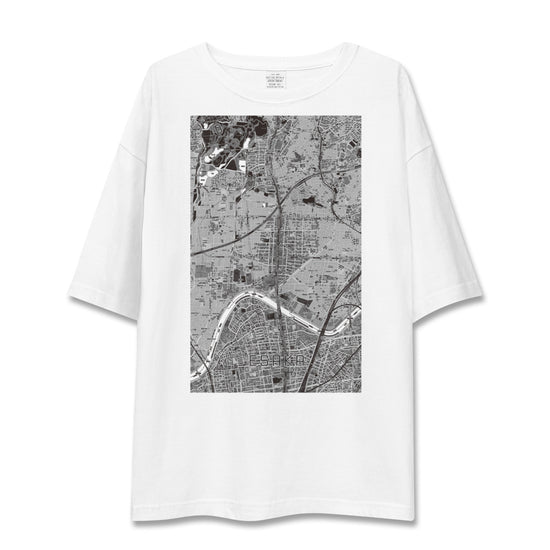 【江坂（大阪府）】地図柄ビッグシルエットTシャツ