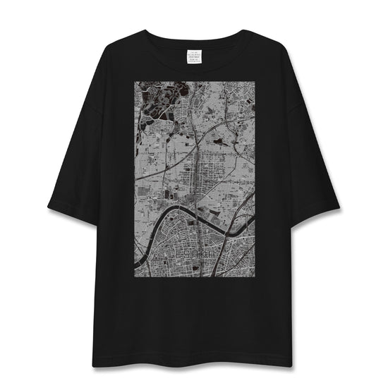 【江坂（大阪府）】地図柄ビッグシルエットTシャツ