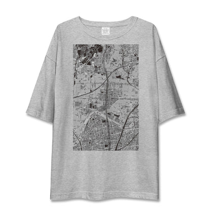 【江坂（大阪府）】地図柄ビッグシルエットTシャツ