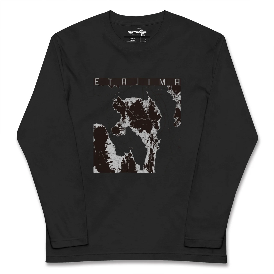 【江田島(広島県)】地図柄ロングスリーブTシャツ