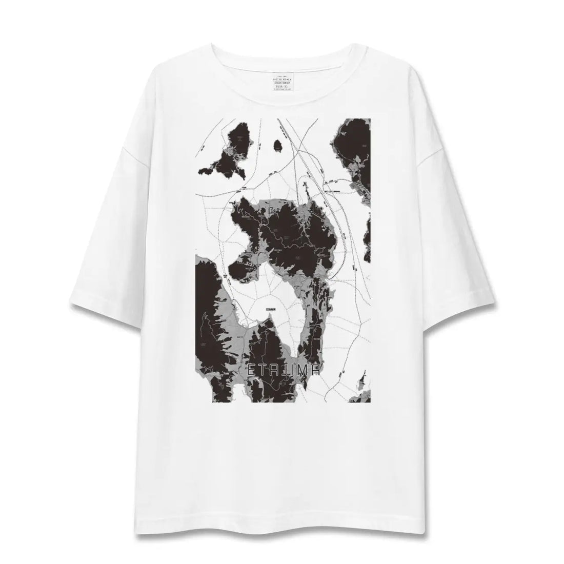 【江田島(広島県)】地図柄ビッグシルエットTシャツ
