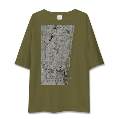 【フォートローダーデール（アメリカ）】地図柄ビッグシルエットTシャツ