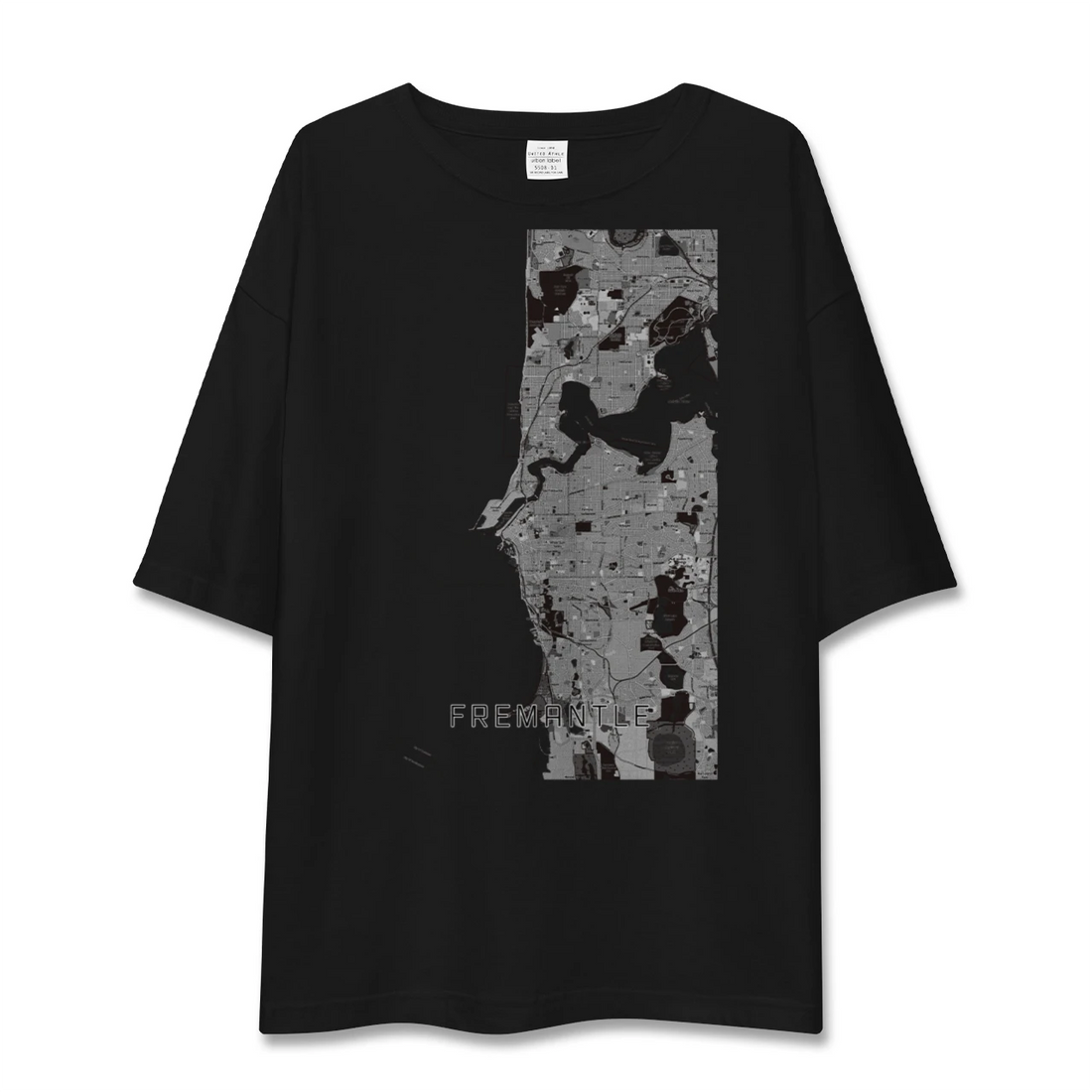 【フリーマントル(オーストラリア)】地図柄ビッグシルエットTシャツ