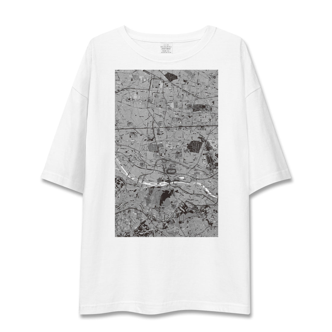【府中2（東京都）】地図柄ビッグシルエットTシャツ
