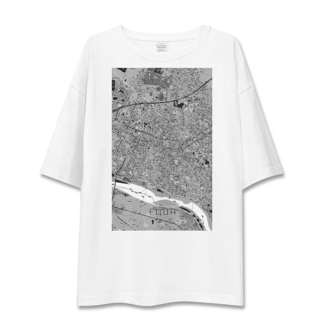 【布田(東京都)】地図柄ビッグシルエットTシャツ