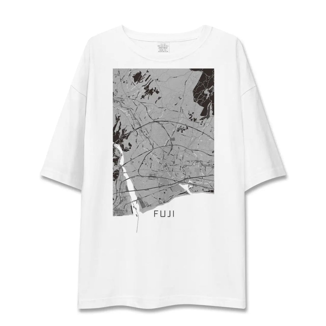 【富士（静岡県）】地図柄ビッグシルエットTシャツ