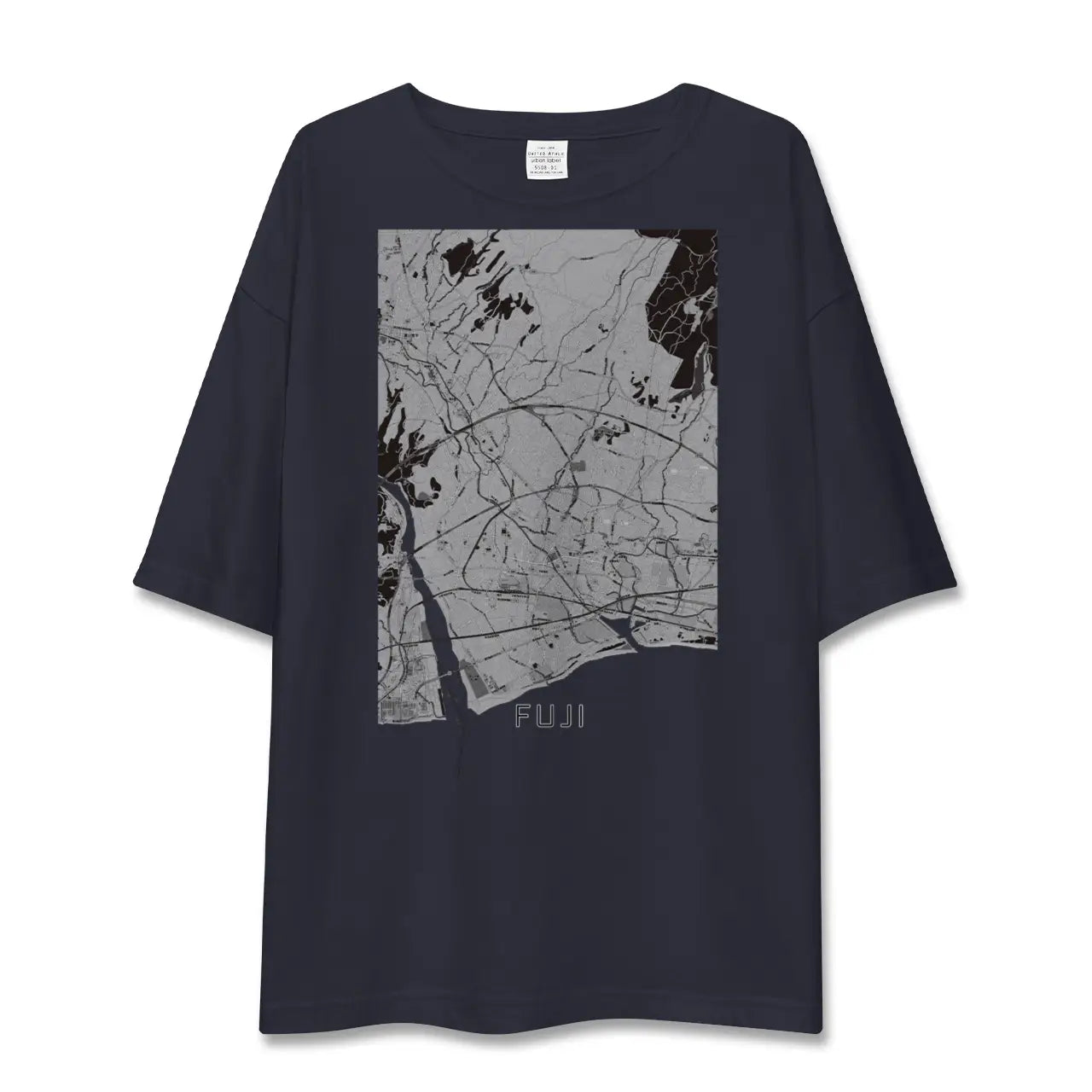 【富士（静岡県）】地図柄ビッグシルエットTシャツ