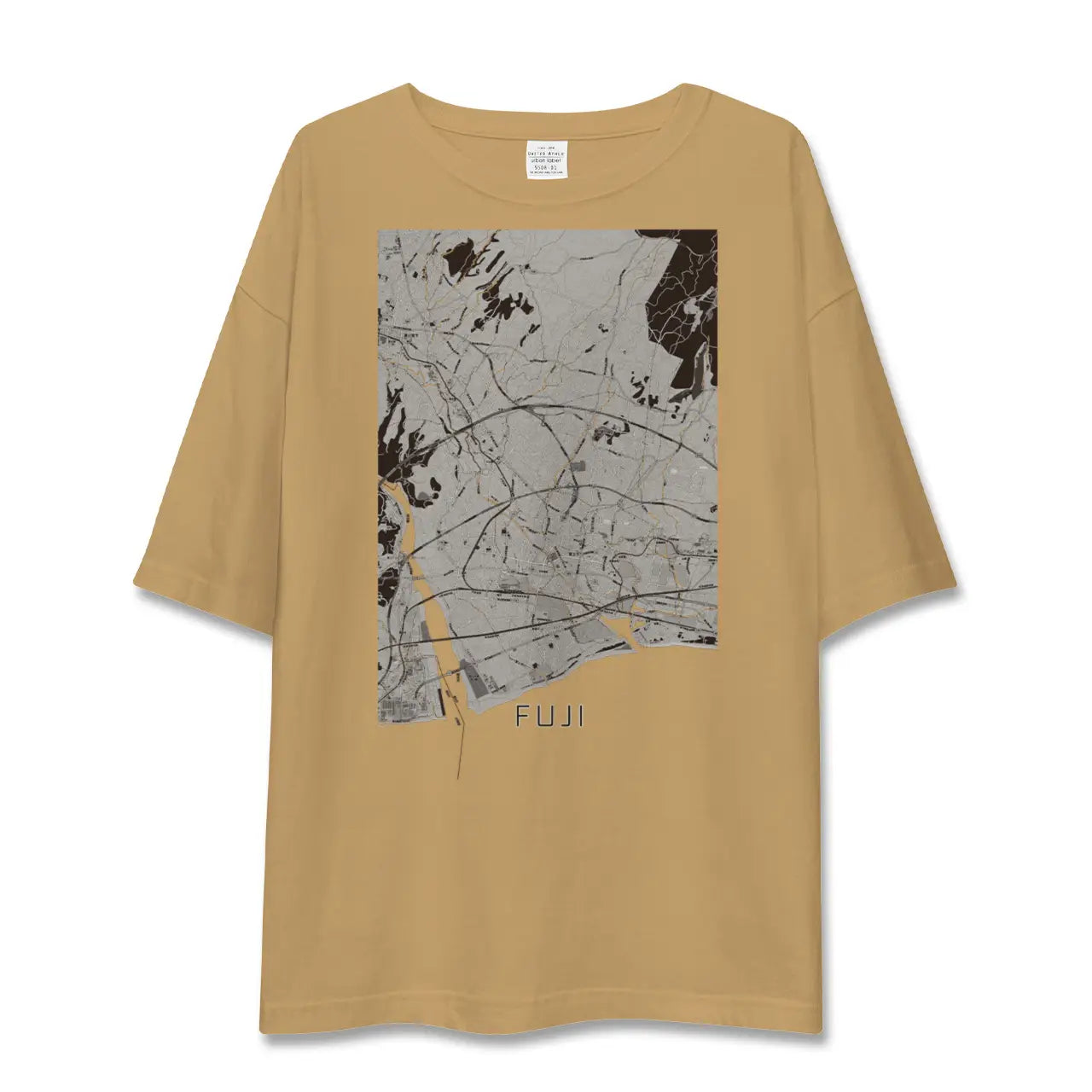 【富士（静岡県）】地図柄ビッグシルエットTシャツ