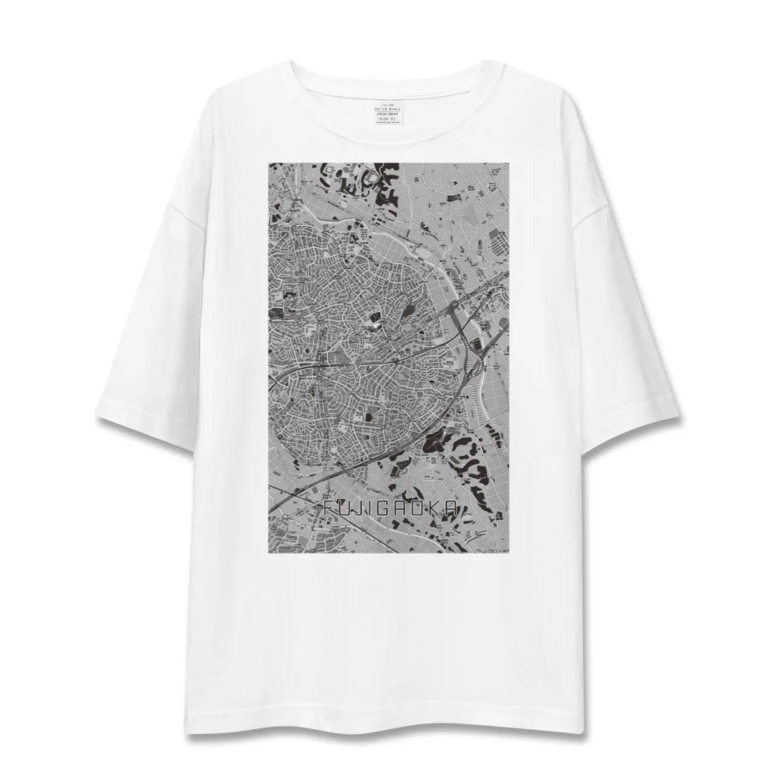 【藤が丘（神奈川県）】地図柄ビッグシルエットTシャツ