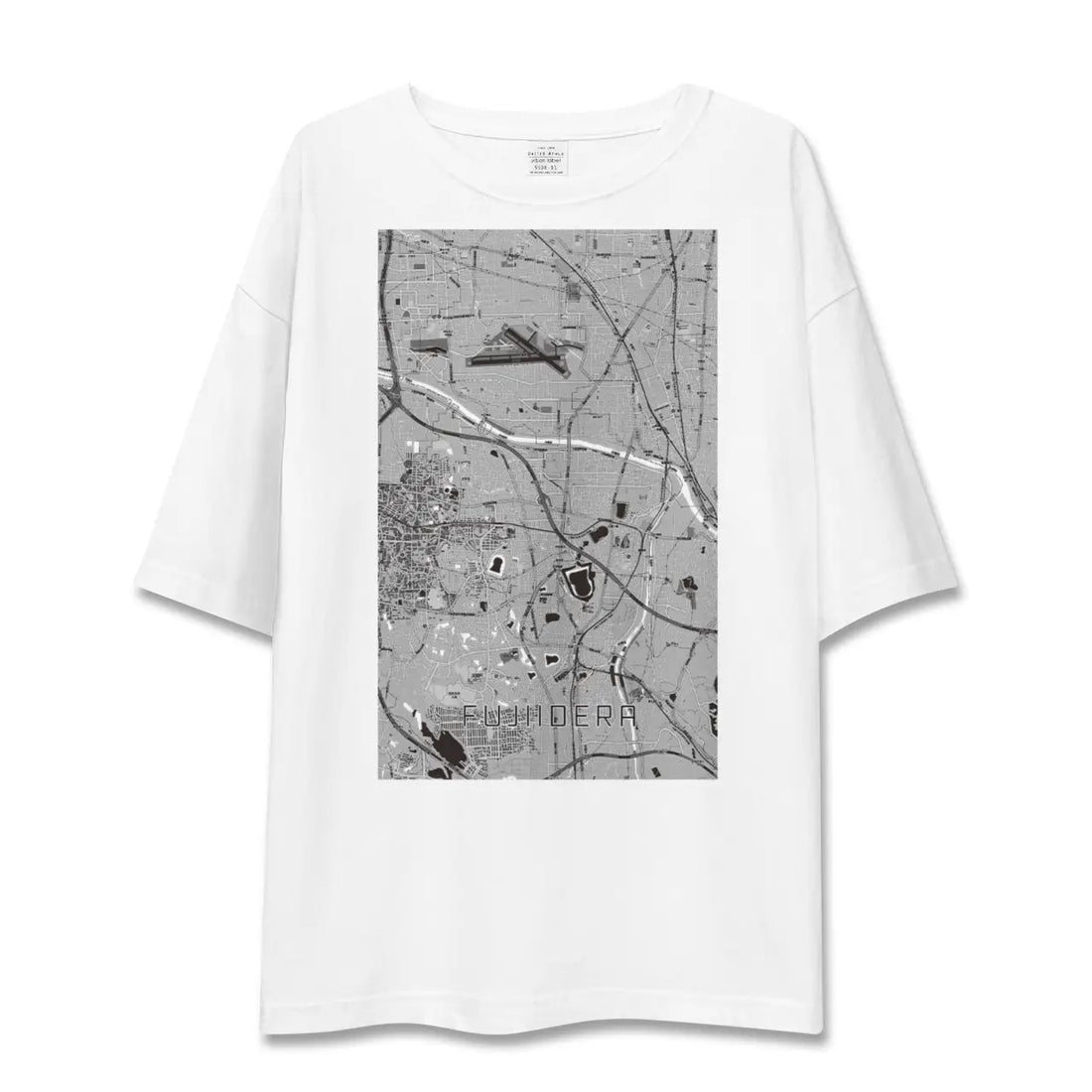 【藤井寺(大阪府)】地図柄ビッグシルエットTシャツ