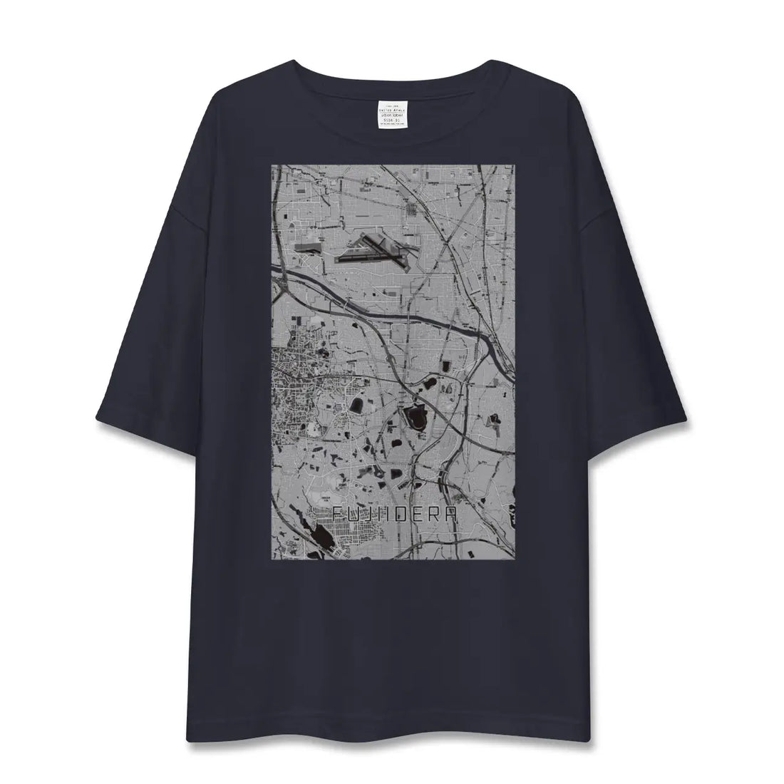 【藤井寺（大阪府）】地図柄ビッグシルエットTシャツ