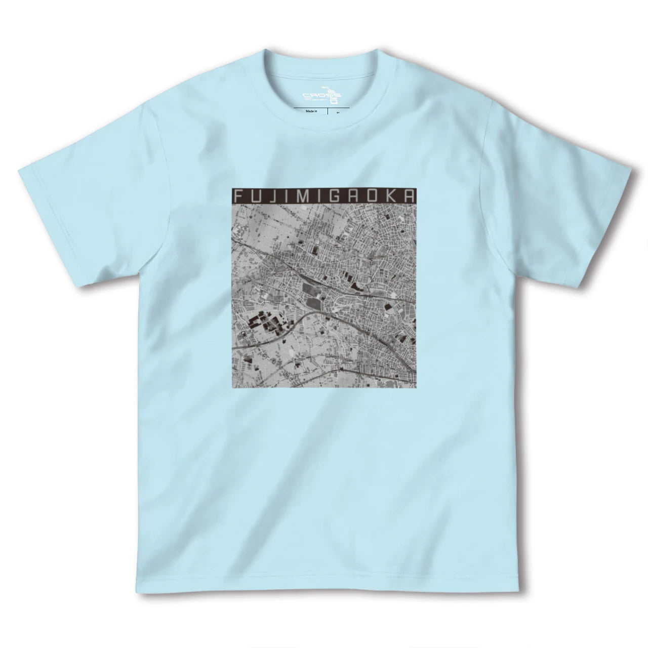 【富士見ヶ丘（東京都）】地図柄ヘビーウェイトTシャツ