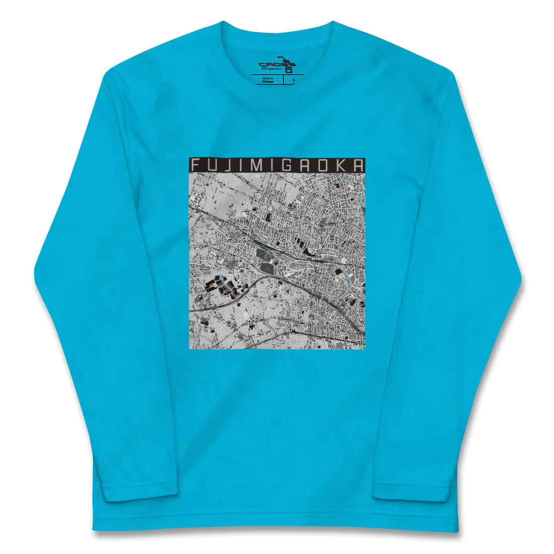 【富士見ヶ丘(東京都)】地図柄ロングスリーブTシャツ