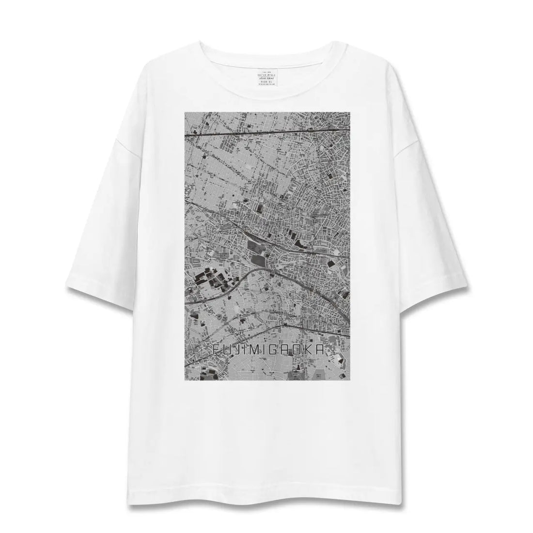 【富士見ヶ丘(東京都)】地図柄ビッグシルエットTシャツ