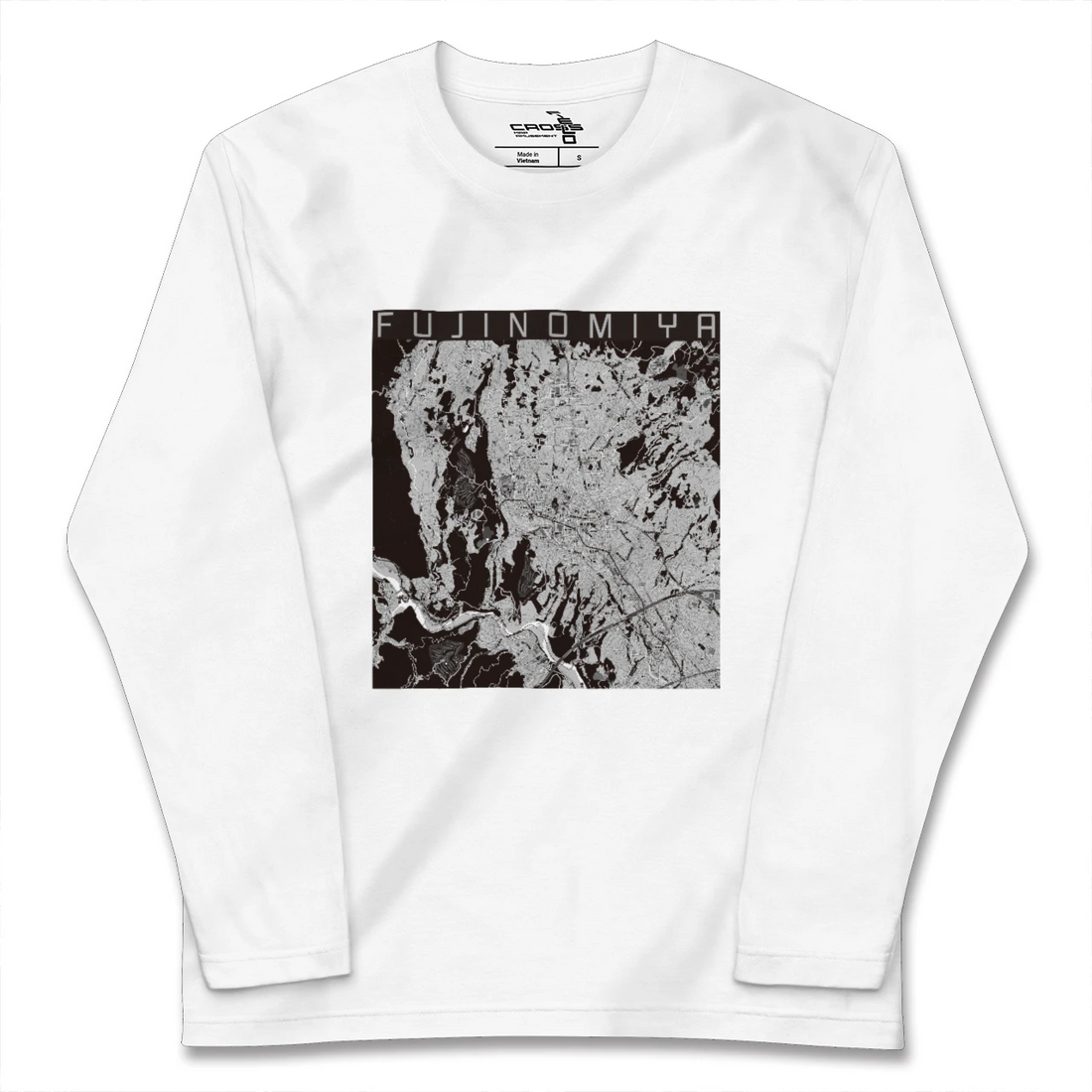 【富士宮(静岡県)】地図柄ロングスリーブTシャツ