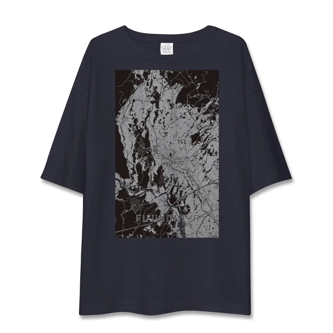 【富士宮（静岡県）】地図柄ビッグシルエットTシャツ