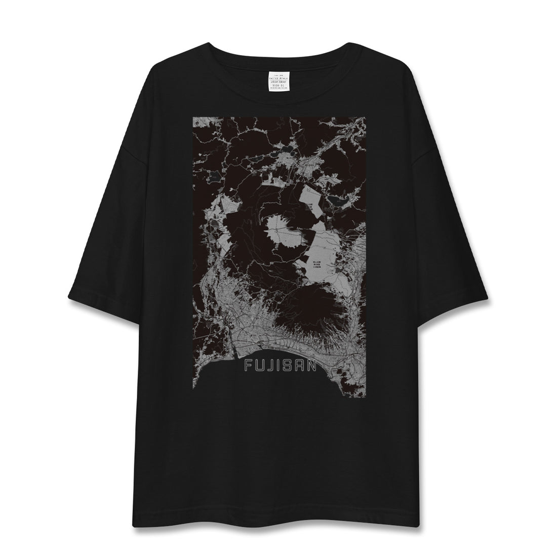 【富士山（静岡県）】地図柄ビッグシルエットTシャツ