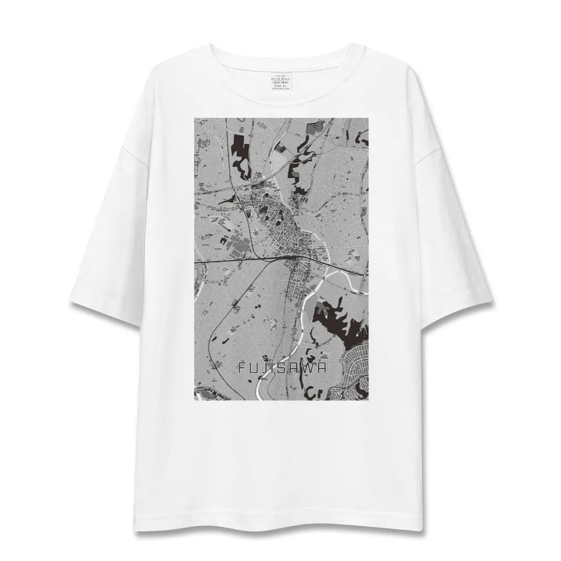 【藤沢(神奈川県)】地図柄ビッグシルエットTシャツ