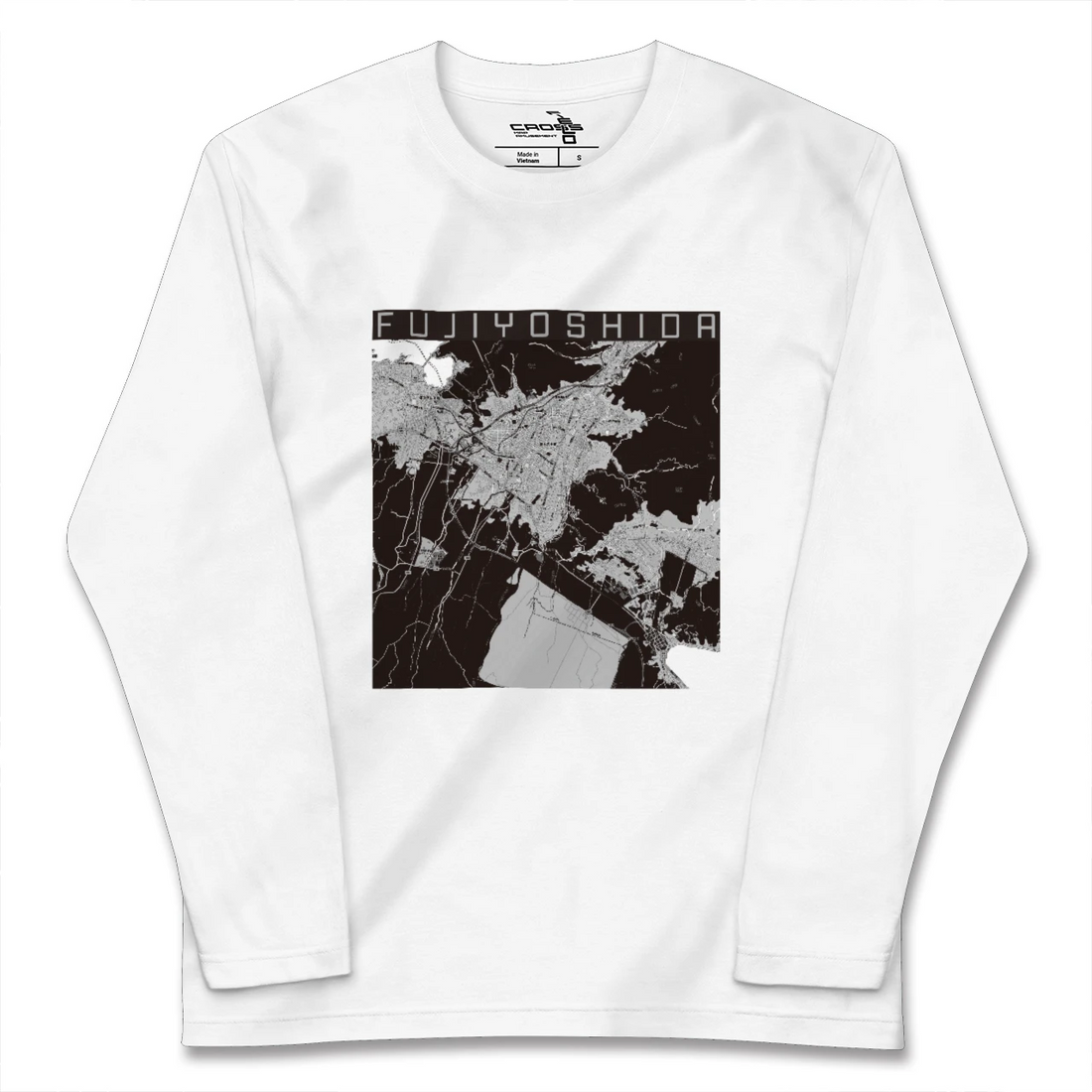 【富士吉田(山梨県)】地図柄ロングスリーブTシャツ