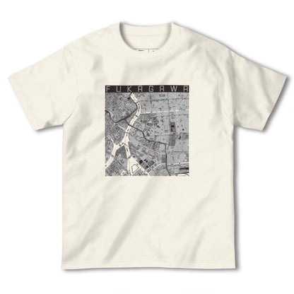 【深川2（東京都）】地図柄ヘビーウェイトTシャツ