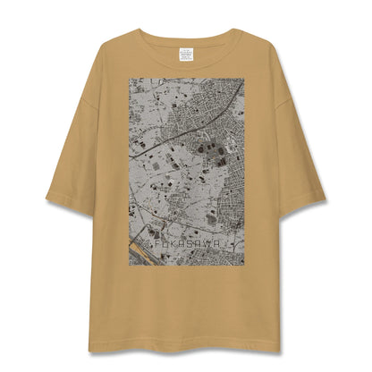 【深沢（東京都）】地図柄ビッグシルエットTシャツ