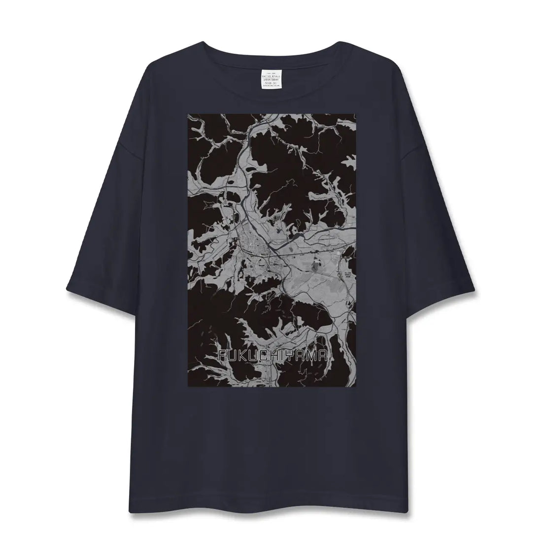 【福知山（京都府）】地図柄ビッグシルエットTシャツ