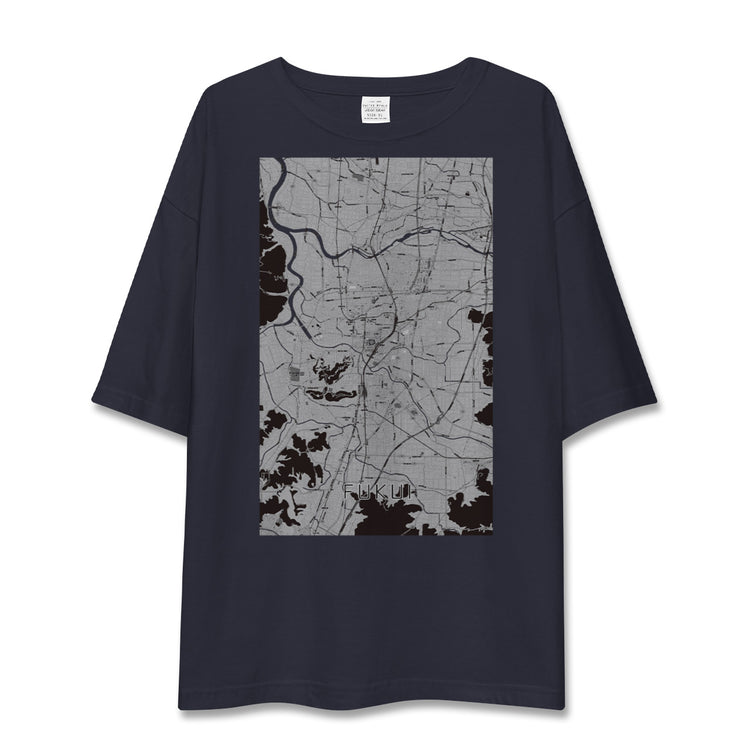【福井（福井県）】地図柄ビッグシルエットTシャツ