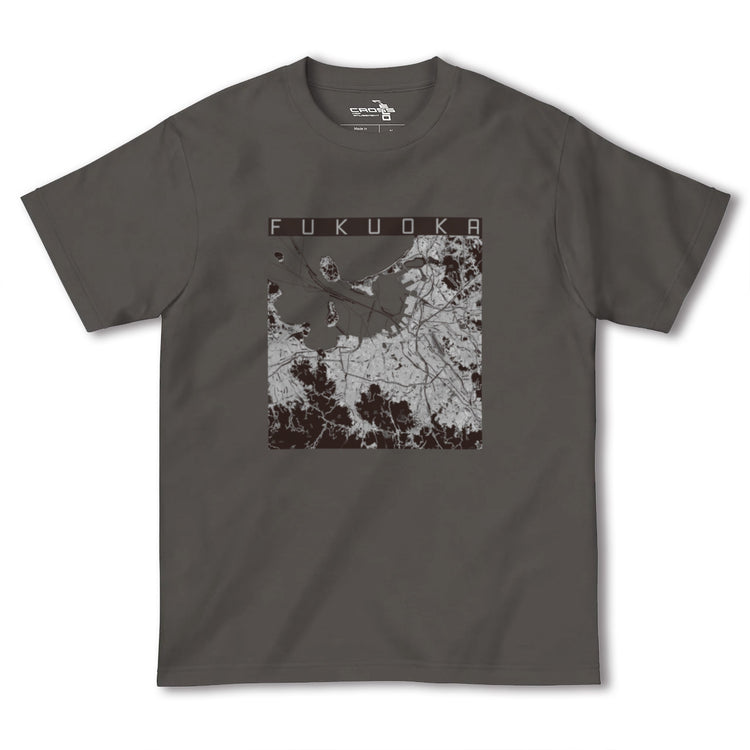 【福岡（福岡県）】地図柄ヘビーウェイトTシャツ