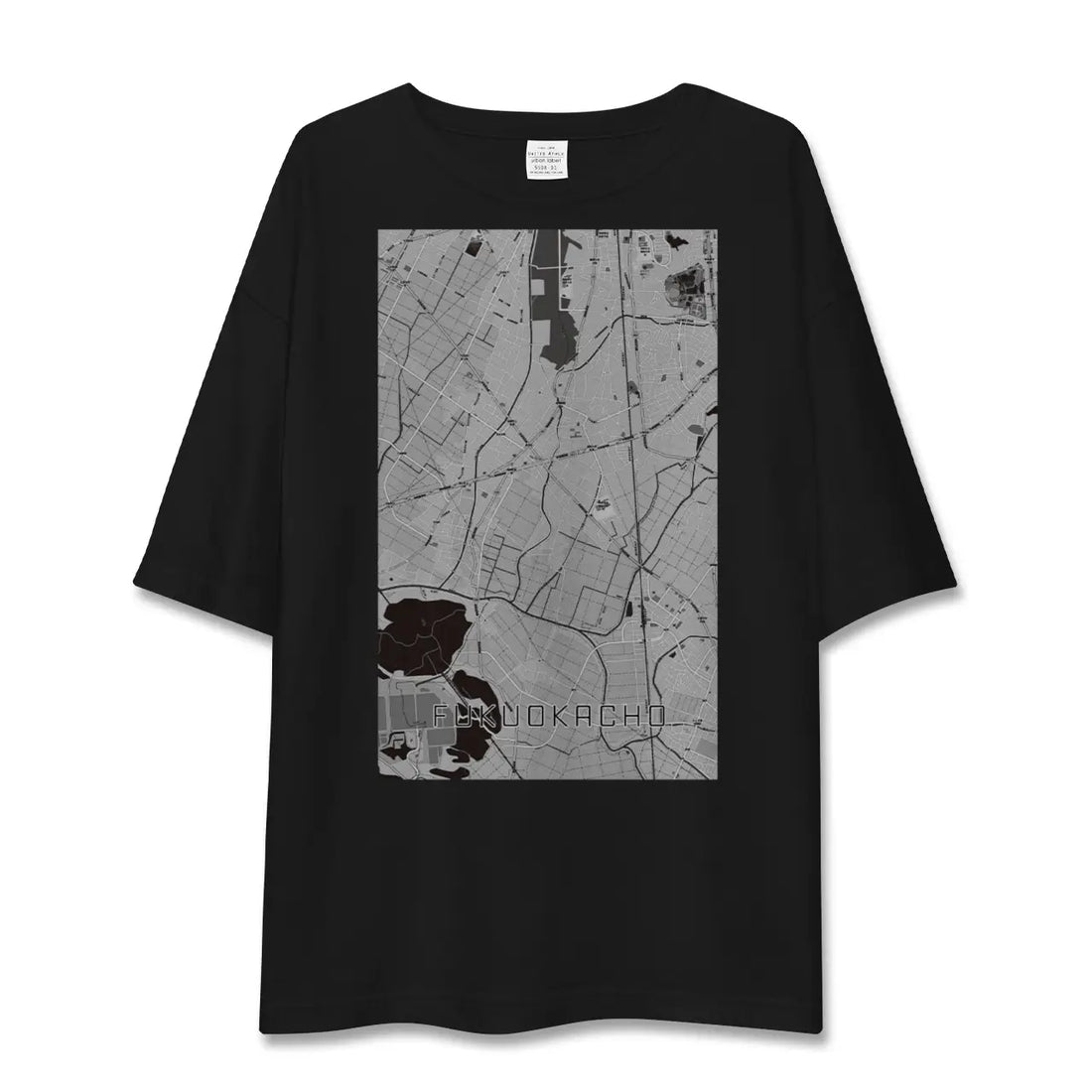 【福岡町(愛知県)】地図柄ビッグシルエットTシャツ