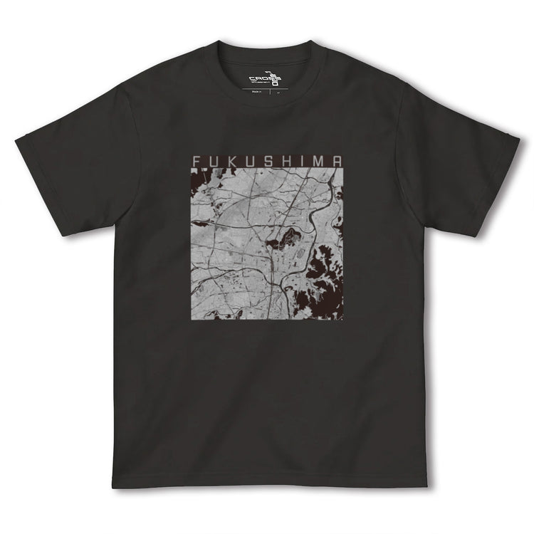 【福島（福島県）】地図柄ヘビーウェイトTシャツ