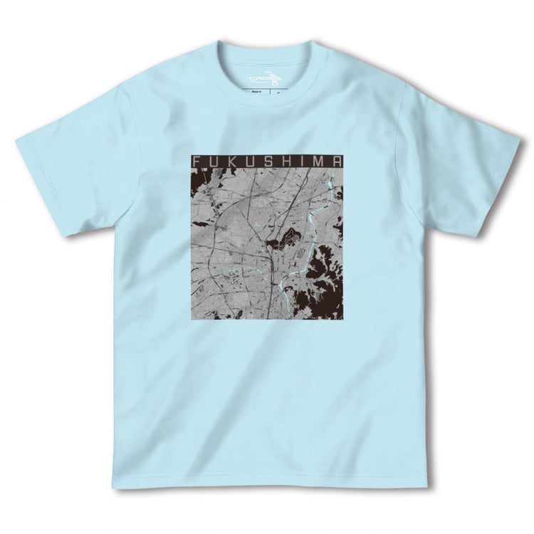 【福島（福島県）】地図柄ヘビーウェイトTシャツ