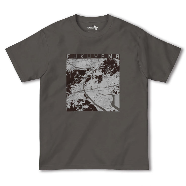 【福山（広島県）】地図柄ヘビーウェイトTシャツ