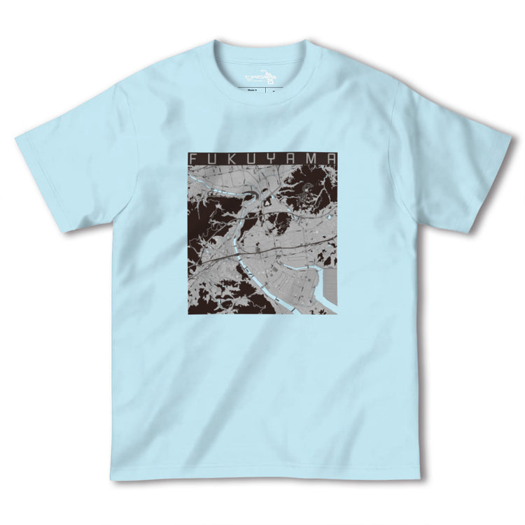 【福山（広島県）】地図柄ヘビーウェイトTシャツ