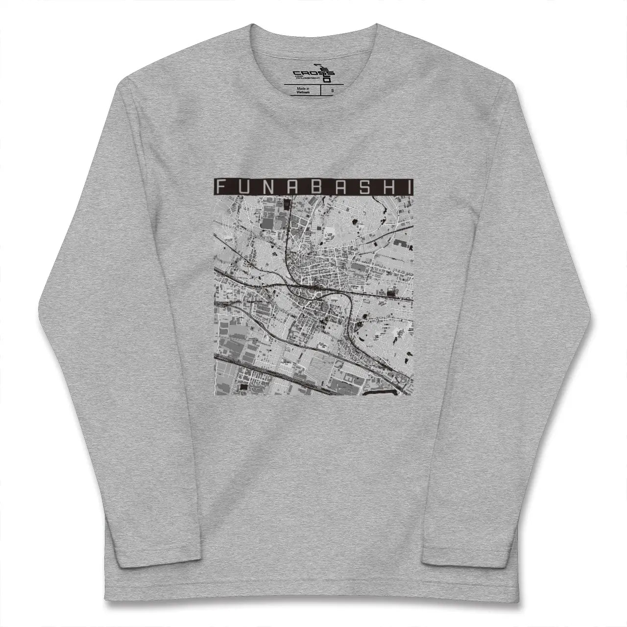 【船橋（千葉県）】地図柄ロングスリーブTシャツ