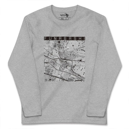 【船橋（千葉県）】地図柄ロングスリーブTシャツ