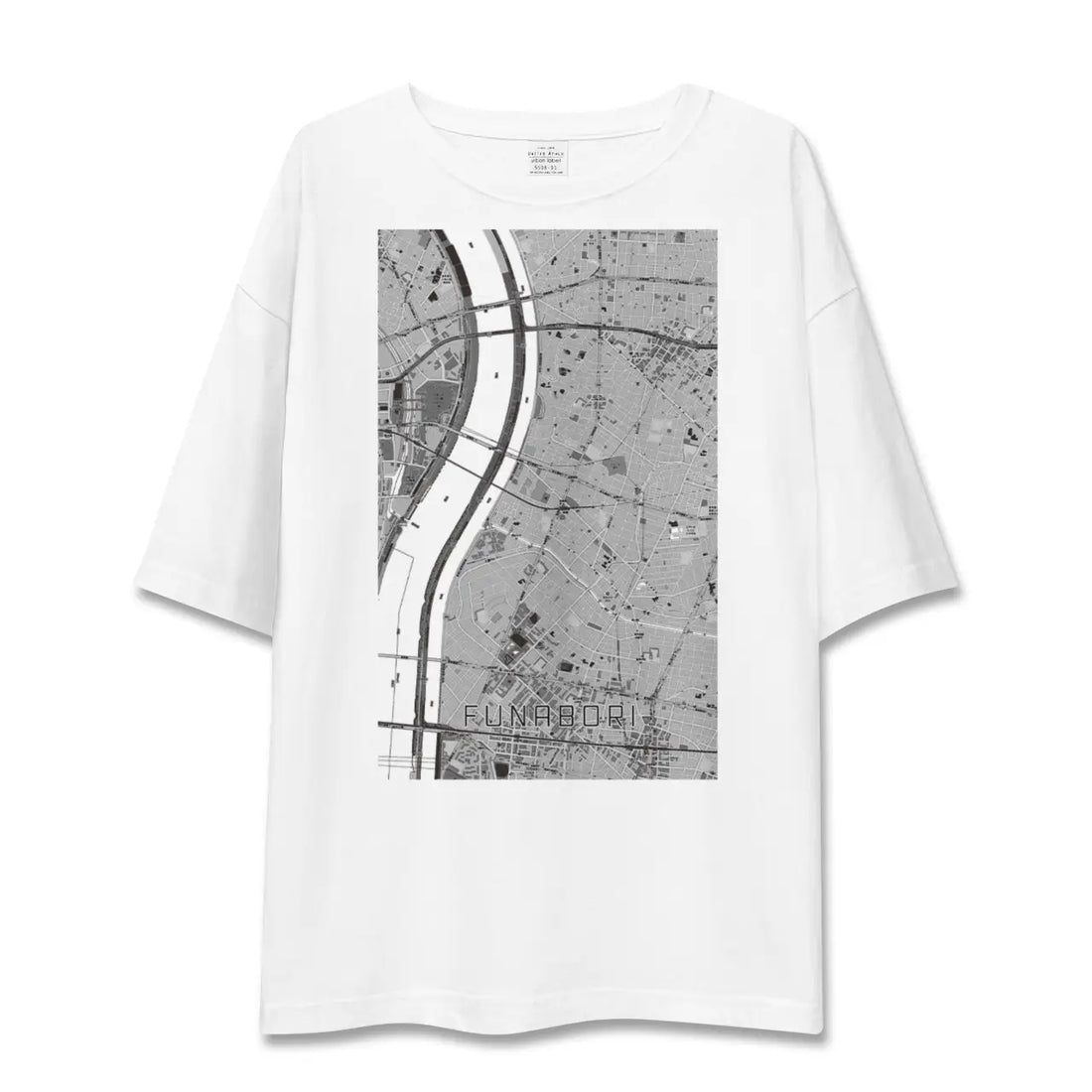 【船堀（東京都）】地図柄ビッグシルエットTシャツ