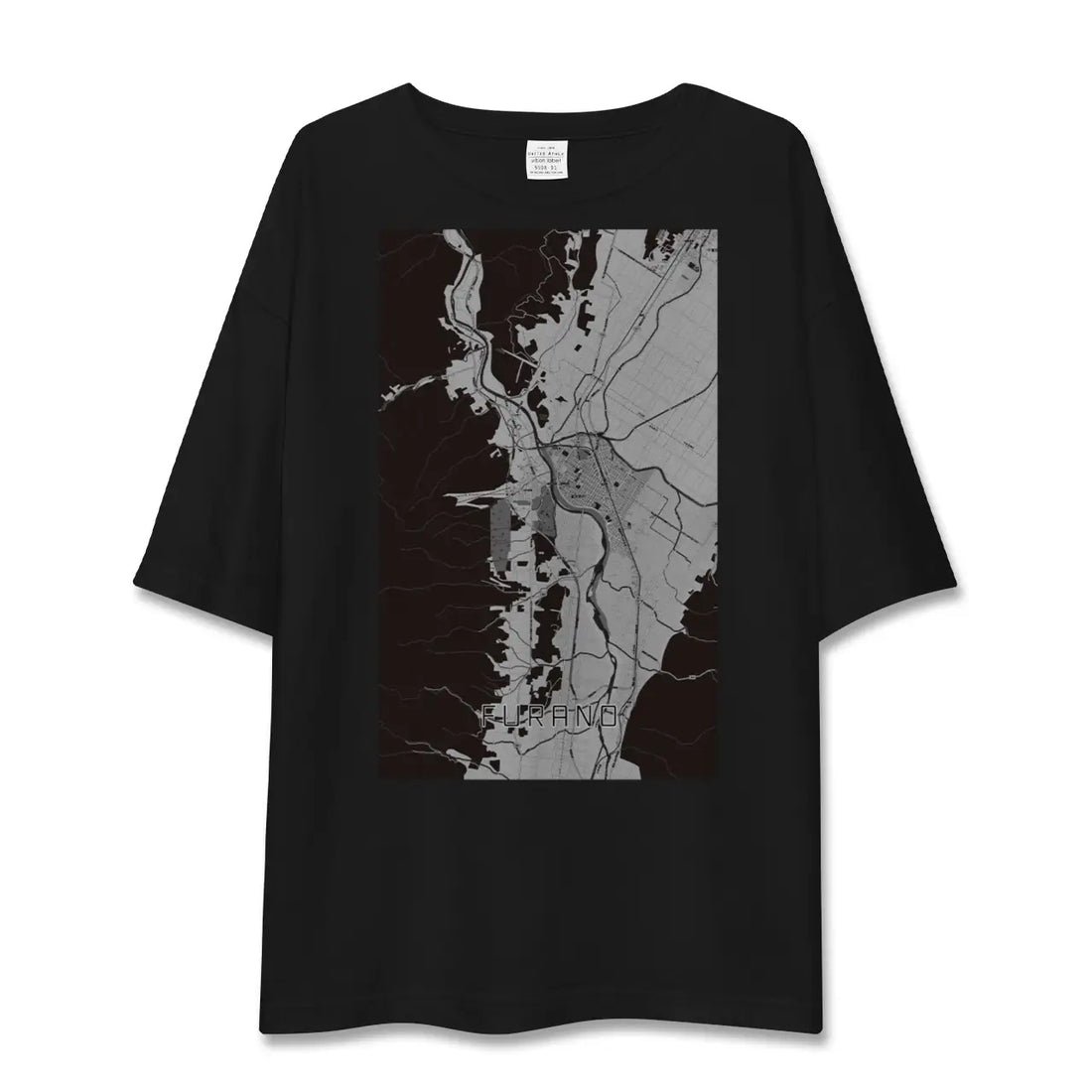 【富良野(北海道)】地図柄ビッグシルエットTシャツ