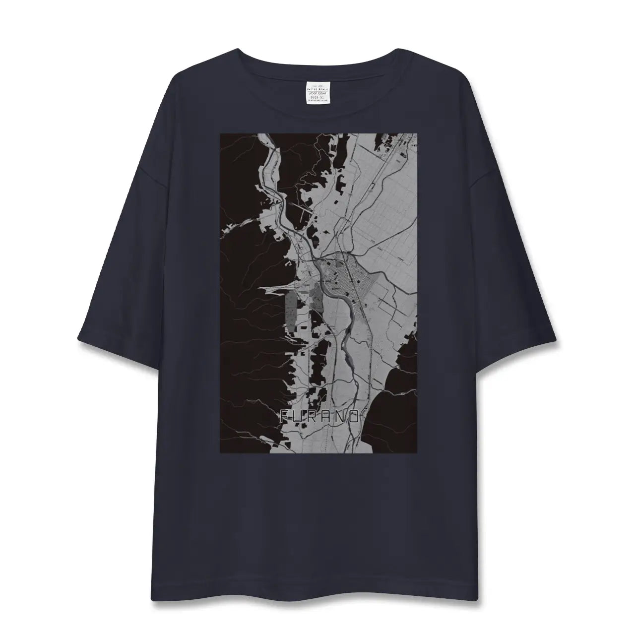 【富良野（北海道）】地図柄ビッグシルエットTシャツ