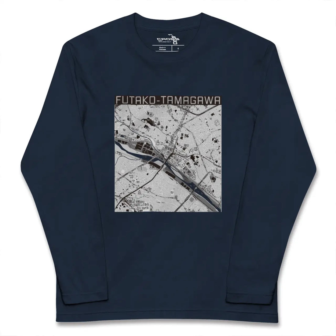 【二子玉川(東京都)】地図柄ロングスリーブTシャツ